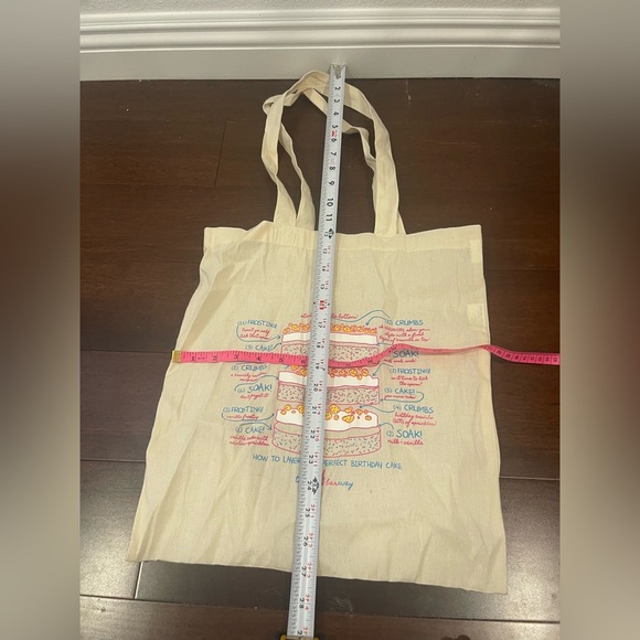 NWOT MILK BAR Colorful Cake Diagram Tote Bag - Picture 3 of 7